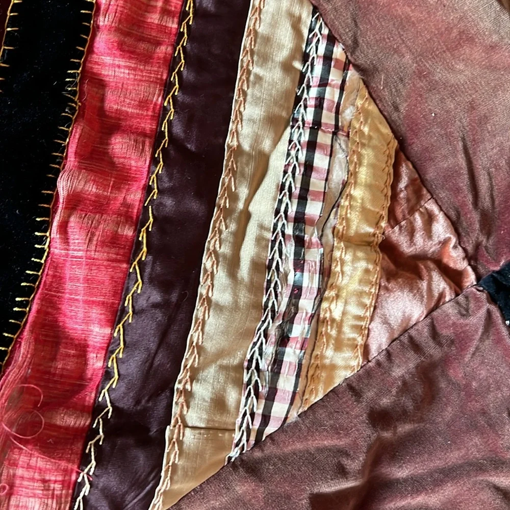 Elegant Multicolor Patchwork Quilt handmade